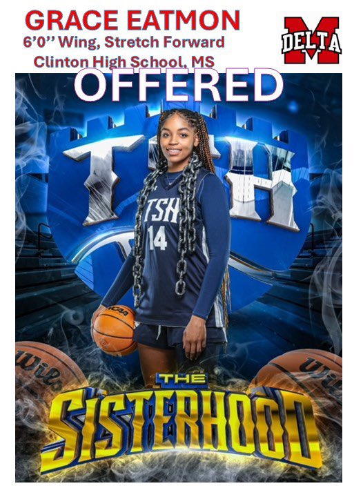 Grace Eatmon (@graceeatmon7) on Twitter photo After a great conversation with coach <a href="/coachTBanks/">Tangela Banks</a> I am blessed to receive an official offer from Mississippi Delta Community College <a href="/TSHLadyLions/">The SisterHood Lady Lions</a> <a href="/LadyArrowsBball/">CHS GBasketball</a> After a great conversation with coach <a href="/coachTBanks/">Tangela Banks</a> I am blessed to receive an official offer from Mississippi Delta Community College <a href="/TSHLadyLions/">The SisterHood Lady Lions</a> <a href="/LadyArrowsBball/">CHS GBasketball</a>