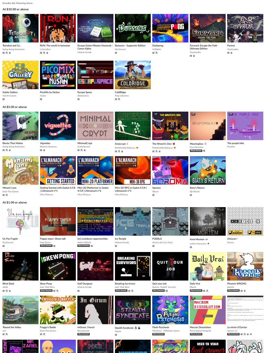 If you follow game dev, you might know that work conditions in big studios are often awful. To fight this, a French union (STJV) is organizing a global strike and made an incredible bundle to help raise some funds! Minami Lane and Froggy's Battle are both part of it ✊💕

Link ⬇️