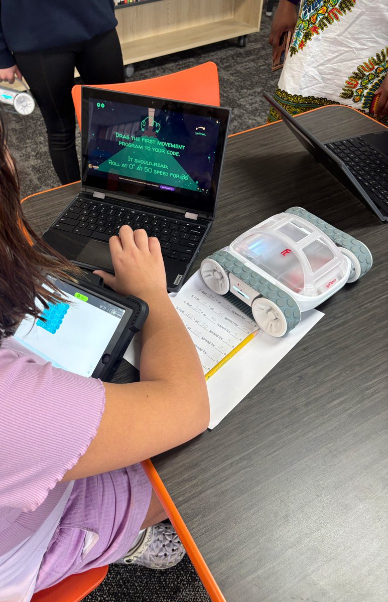 Ms. Sagiao (@ms_sagiao) on Twitter photo Science + Tech + a little friendly competition! ⚡️ G&T put the Scientific Method to the test—answering questions on <a href="/genially/">Genially</a> and coding <a href="/SpheroEdu/">Sphero Education</a> RVRs to race to the finish line! 🏁 7th grade crushed it today!
<a href="/PortsVASchools/">Portsmouth Schools</a>
<a href="/jennthomas75/">Jennifer Thomas</a>
<a href="/TruckersChMS/">Churchland Middle School</a>
#PPSshines Science + Tech + a little friendly competition! ⚡️ G&T put the Scientific Method to the test—answering questions on <a href="/genially/">Genially</a> and coding <a href="/SpheroEdu/">Sphero Education</a> RVRs to race to the finish line! 🏁 7th grade crushed it today!
<a href="/PortsVASchools/">Portsmouth Schools</a>
<a href="/jennthomas75/">Jennifer Thomas</a>
<a href="/TruckersChMS/">Churchland Middle School</a>
#PPSshines