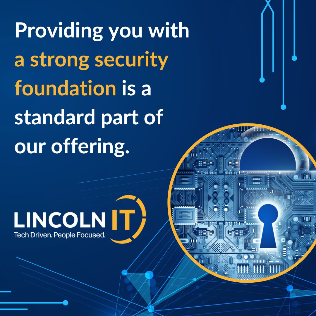 Lincoln_CompSvs's tweet photo. Security is at the heart of everything we do. From strategy to execution, we’re committed to keeping your business safe: https://t.co/mYdh25h11H #Cybersecurity #DataProtection #BusinessContinuity https://t.co/e5Qhqch3sW