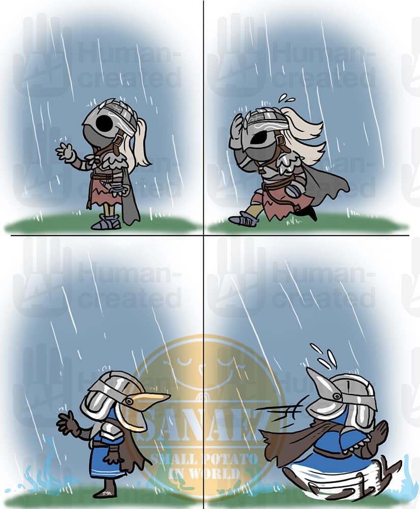 Falling rain🌧️🌧️

#eldenringnightreign
#ELDENRING #EldenRingart 