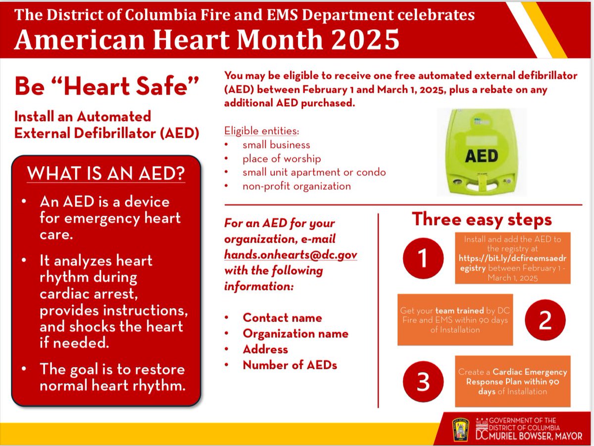 An automated external defibrillator is a life saver. #DCsBravest
