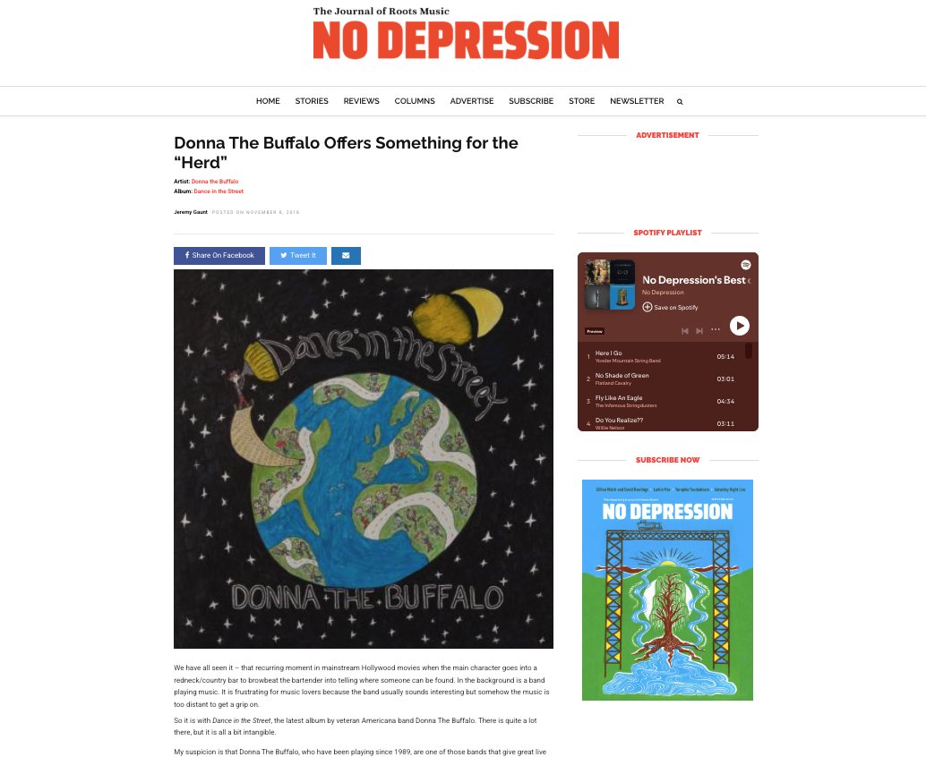 opusoneprod's tweet photo. 🎶📰 Music Reviews 📰🎶
@nodepression reviewed "#DanceintheStreet by @donnathebuffalo.
🎶📰 Read it: https://t.co/oybjzH31lN
Don't miss their show on Valentine's Day at @MrSmallsTheatre
🎟 Buy Tix: https://t.co/M8XAgrfMIu https://t.co/9qQBssoR1n