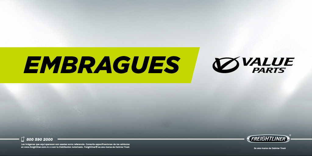 FreightlinerMex's tweet image. Amigo operador, ¿necesitas reemplazar el #embrague de tu camión? En #ValueParts siempre encuentro refacciones que cumplen con las necesidades de mi flota.