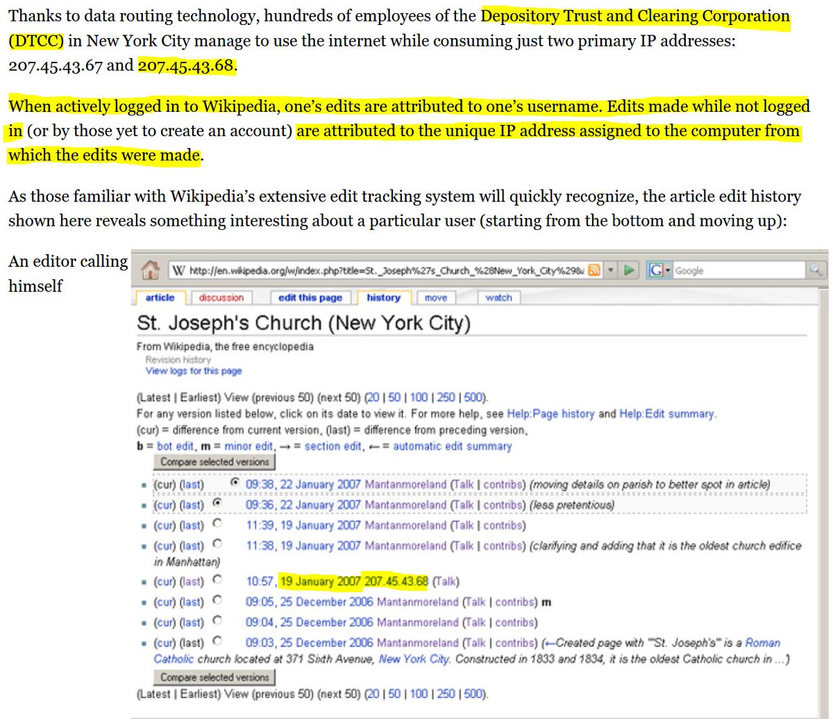 AvailableWerewolf600 (@driver61d1) on Twitter photo PAID STOCK BASHER EXPOSES HIMSELF POSTING FROM THE DTCC'S OFFICE IN 2007!
Thanks to the efforts of <a href="/PatrickByrne/">Patrick Byrne</a> who spent over 2 decades exposing the corruption and naked short selling schemes by Wall Street and his investigative journalist friend named Judd Bagley we have PAID STOCK BASHER EXPOSES HIMSELF POSTING FROM THE DTCC'S OFFICE IN 2007!
Thanks to the efforts of <a href="/PatrickByrne/">Patrick Byrne</a> who spent over 2 decades exposing the corruption and naked short selling schemes by Wall Street and his investigative journalist friend named Judd Bagley we have