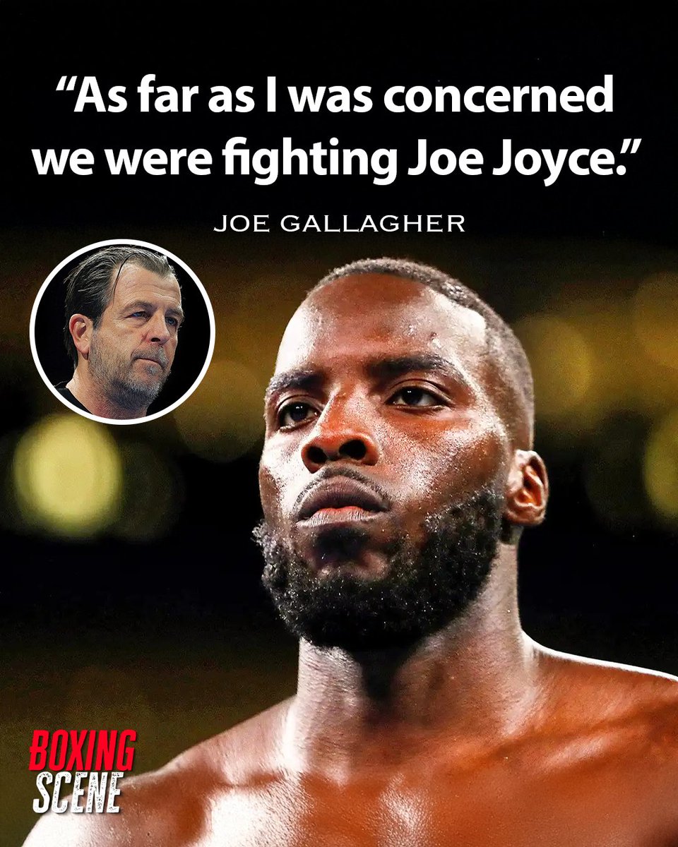 boxingscene's tweet photo. Lawrence Okolie's coach, Joe Gallagher has revealed that they were originally slated to face Joe Joyce, not Richard Riakphore‼️
How would Okolie vs Joyce gone down?🤔
#WhyteJoyce | #OkolieRiakphore https://t.co/CZPP5WDB7p