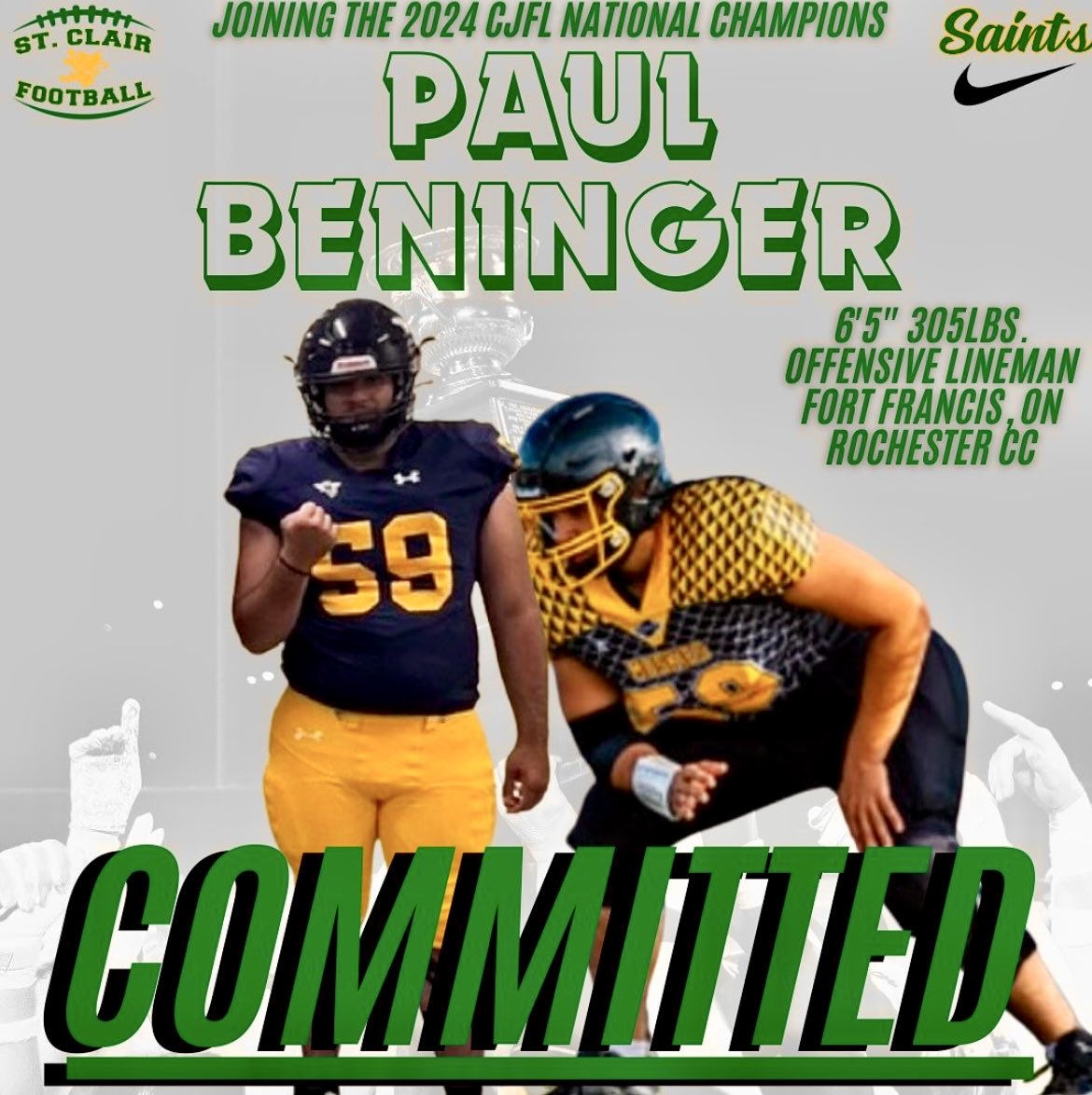 MChance519's tweet image. Championships are built around the OL &amp;amp; this addition certainly helps with our reload in 2025.   Saints Nation welcomes this road grader to the football family.   We cannot wait to bring you on campus with the defending National Champions Paul!   Things are just getting started!