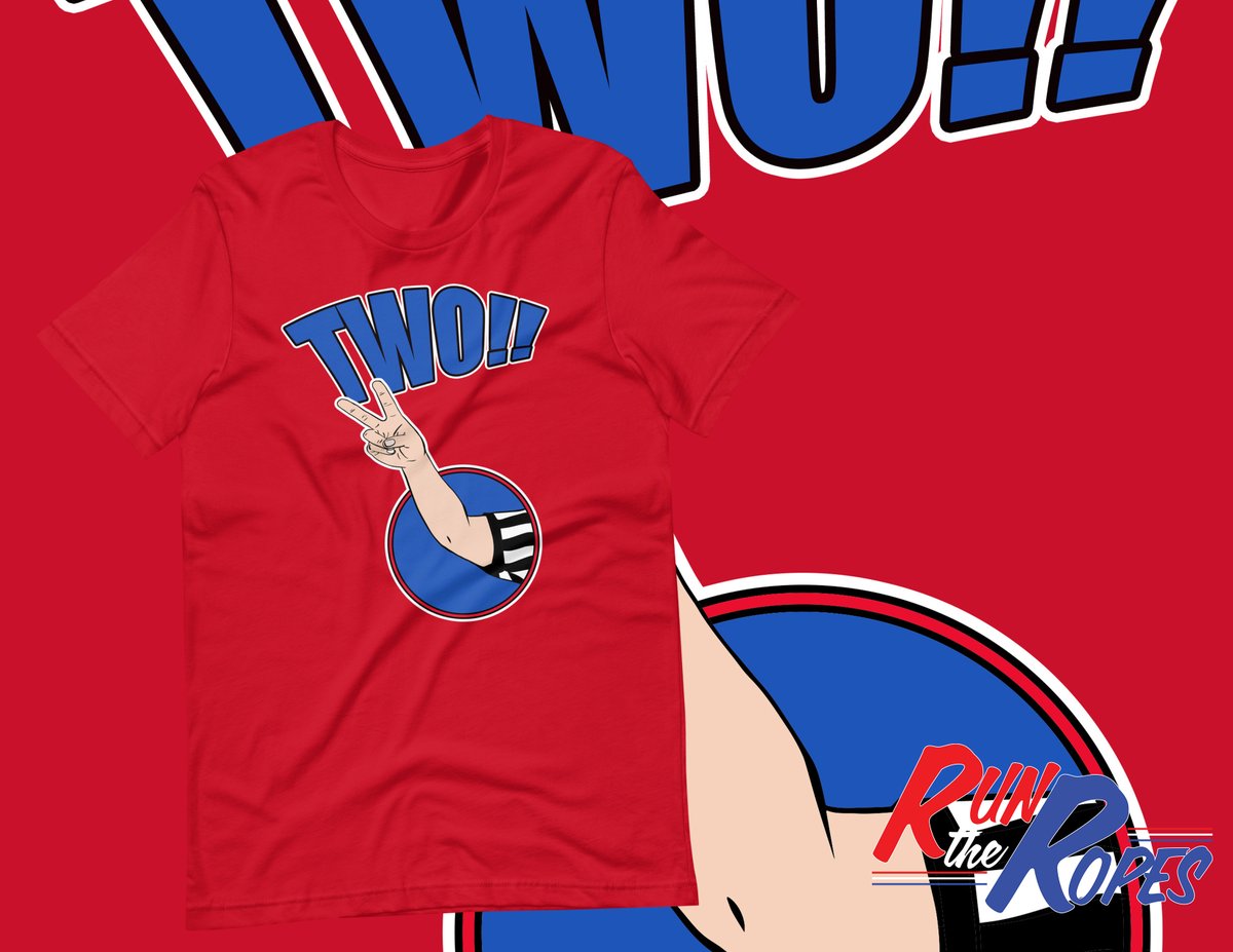 weruntheropes's tweet photo. Don't you just love those two counts?? 
Red and Black TWO!! Count.

https://t.co/Vl2mJvWnUt

#runtheropes #stlouiswrestling #twocount #tshirt #apparel https://t.co/0xHmndY5EQ