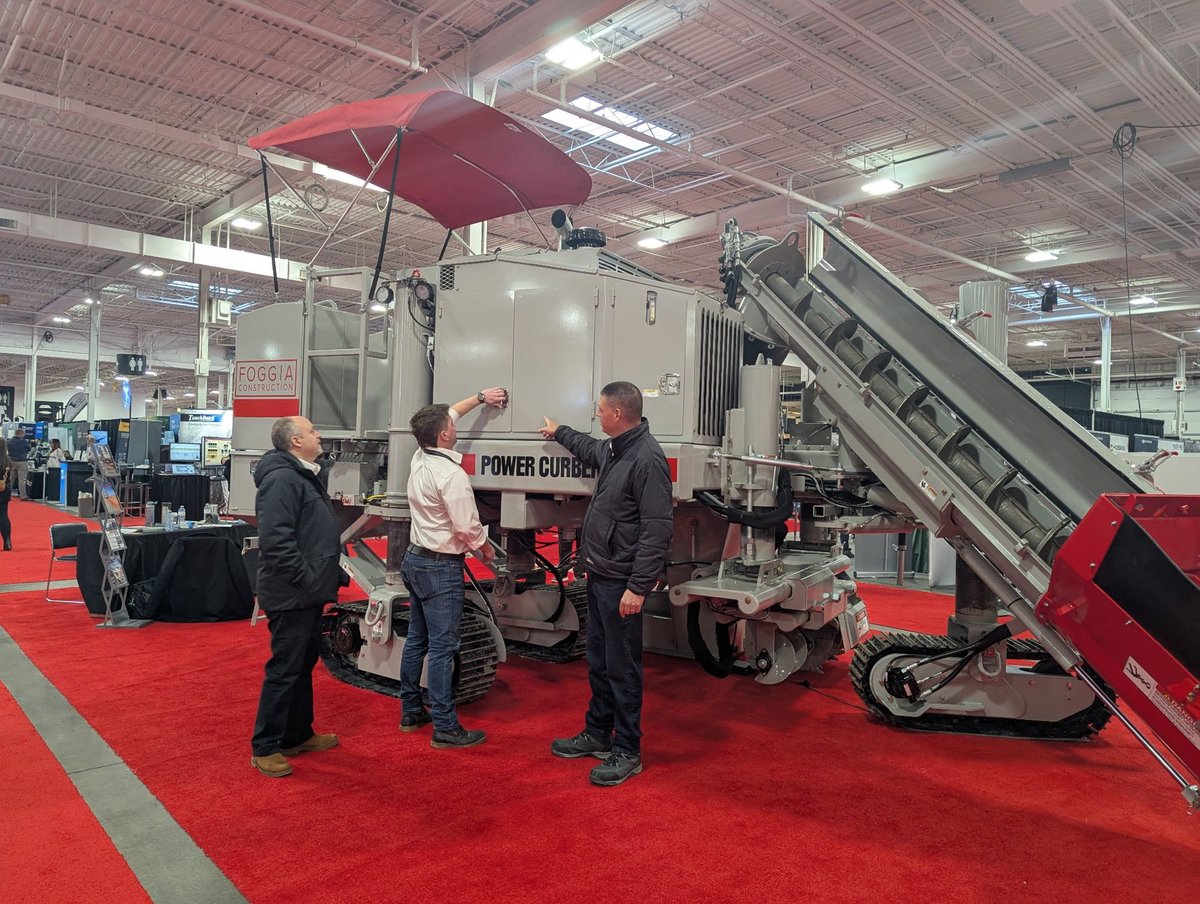 Our team is at the Canadian Concrete Expo this week! Stop by and see the #PowerCurber 5700-D at booth #2-435.👋

#PowerCurbers #PowerPavers #ConcreteConstruction #Construction #Slipform #MadeInUSA