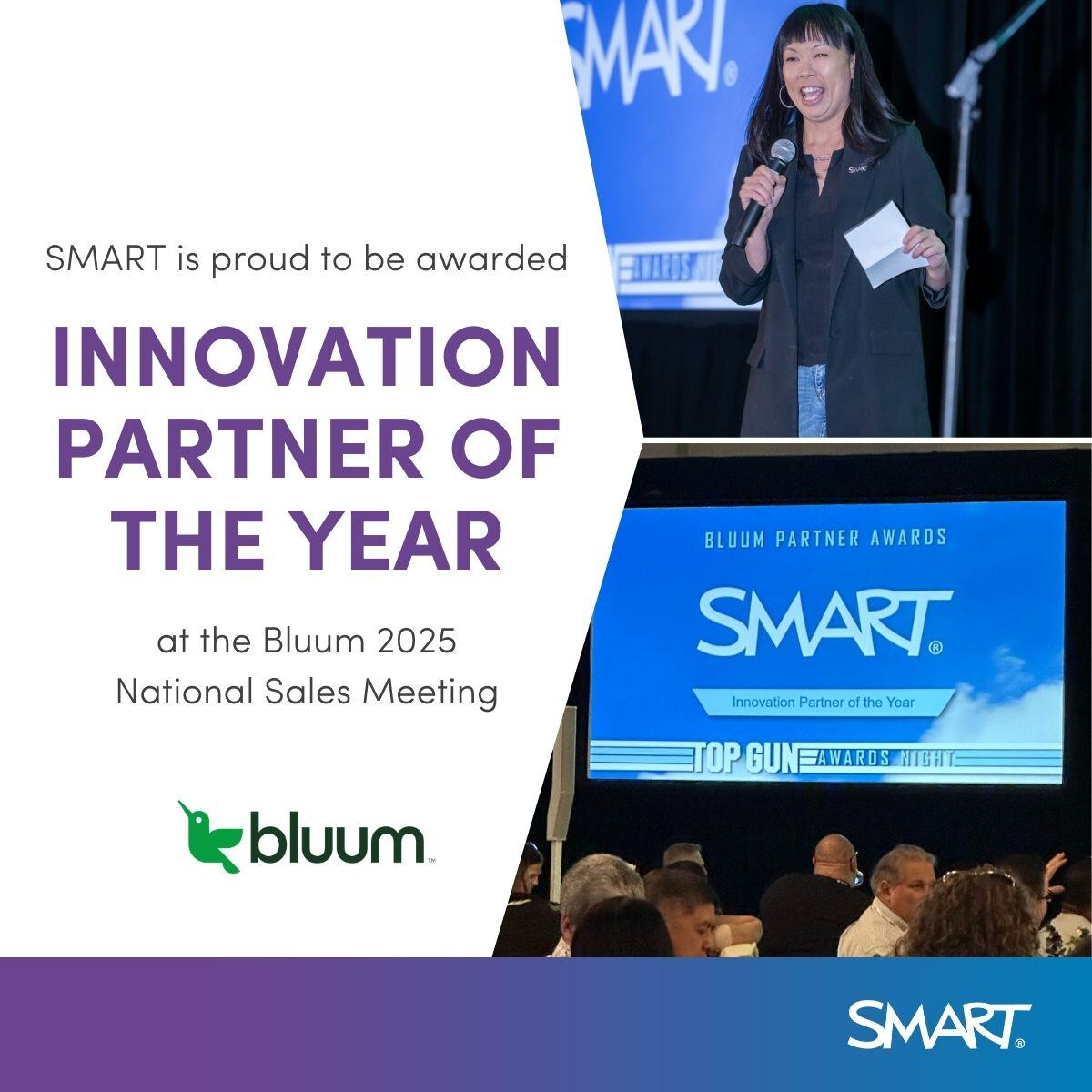 SMART for Business (@smartcollab) on Twitter photo We're very honored to be named Bluum’s 2025 Innovation Partner of the Year!
This recognition reinforces our commitment to delivering high-quality, scalable, and impactful technology solutions that empower tech users and drive results. Thank you, <a href="/Bluum_Tech/">Bluum Technology</a>, for your trust in We're very honored to be named Bluum’s 2025 Innovation Partner of the Year!
This recognition reinforces our commitment to delivering high-quality, scalable, and impactful technology solutions that empower tech users and drive results. Thank you, <a href="/Bluum_Tech/">Bluum Technology</a>, for your trust in