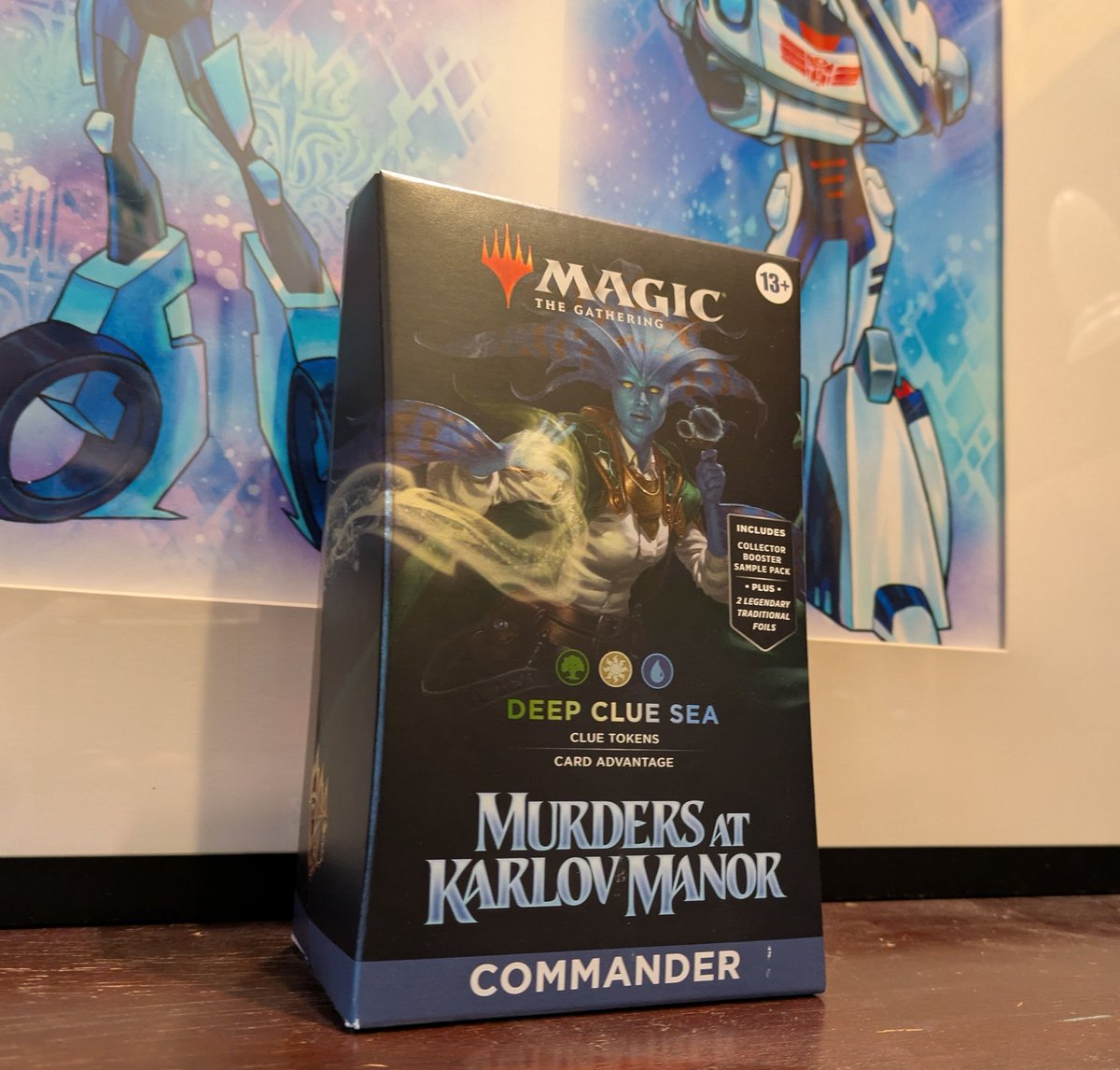 Get a clue (or an entire deck of them) by donating to Trans Lifeline through give.translifeline.org/tolarian 

I'm adding the Deep Clue Sea Commander precon deck to the pool of prizes for the fundraiser.