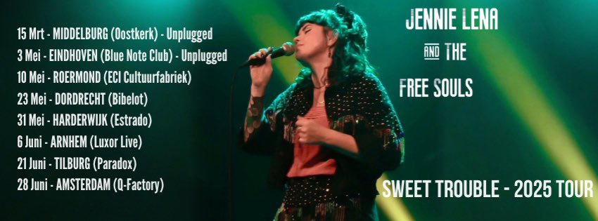 #2025Tour 🎵 #JennieLena #JennieLenaAndTheFreeSouls ⚡️⚡️ Tickets For Sale Now - jennielena.com/tour