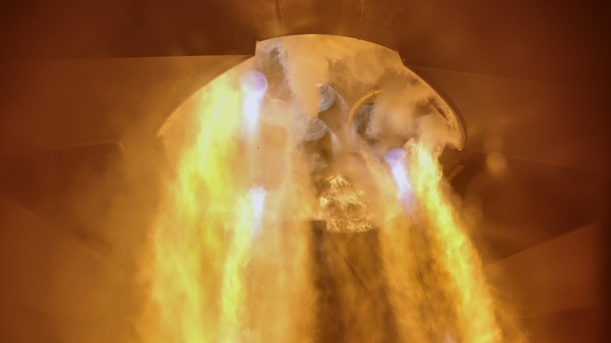 SpaceX's tweet photo. The extended firing tested new hardware and cycled the six Raptor engines through multiple thrust levels to recreate different conditions seen within the propulsion system during flight. Data from the test will inform upgrades to the ship’s hardware and flight profile ahead of the next launch