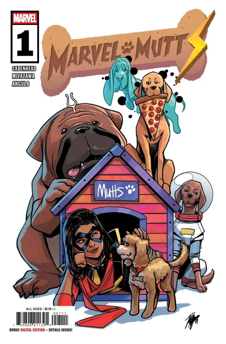 Attention dog lovers! Get your copy of MARVEL MUTTS #1 by Mackenzie Cadenhead, <a href="/takmiyazawa/">Takeshi Miyazawa</a>, Raúl Angulo, and <a href="/JoeSabino/">JoeSabino</a>!!!

Guaranteed to put a smile on your face!!! 

#MarvelMutts #Lockjaw #Lucky #Cosmo #Bats #Mittens #MarvelComics #dogs #cute #NCBD

comic-watch.com/news/get-ready…