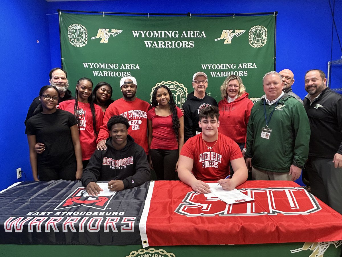 Joe Pizano (@pacoachp) on Twitter photo #WyomingAreaFootball
Congrats to WA’s <a href="/ChaseDesanto/">Chase DeSanto</a> on his decision to Sign an athletic scholarship to continue his Football and academic career with <a href="/SHU__Football/">Sacred Heart Football</a> 🏈🏈🏈🏈🏈🏈
#Deserved <a href="/WyomingAreaAthl/">Wyoming Area Athletics</a> #WyomingAreaFootball
Congrats to WA’s <a href="/ChaseDesanto/">Chase DeSanto</a> on his decision to Sign an athletic scholarship to continue his Football and academic career with <a href="/SHU__Football/">Sacred Heart Football</a> 🏈🏈🏈🏈🏈🏈
#Deserved <a href="/WyomingAreaAthl/">Wyoming Area Athletics</a>