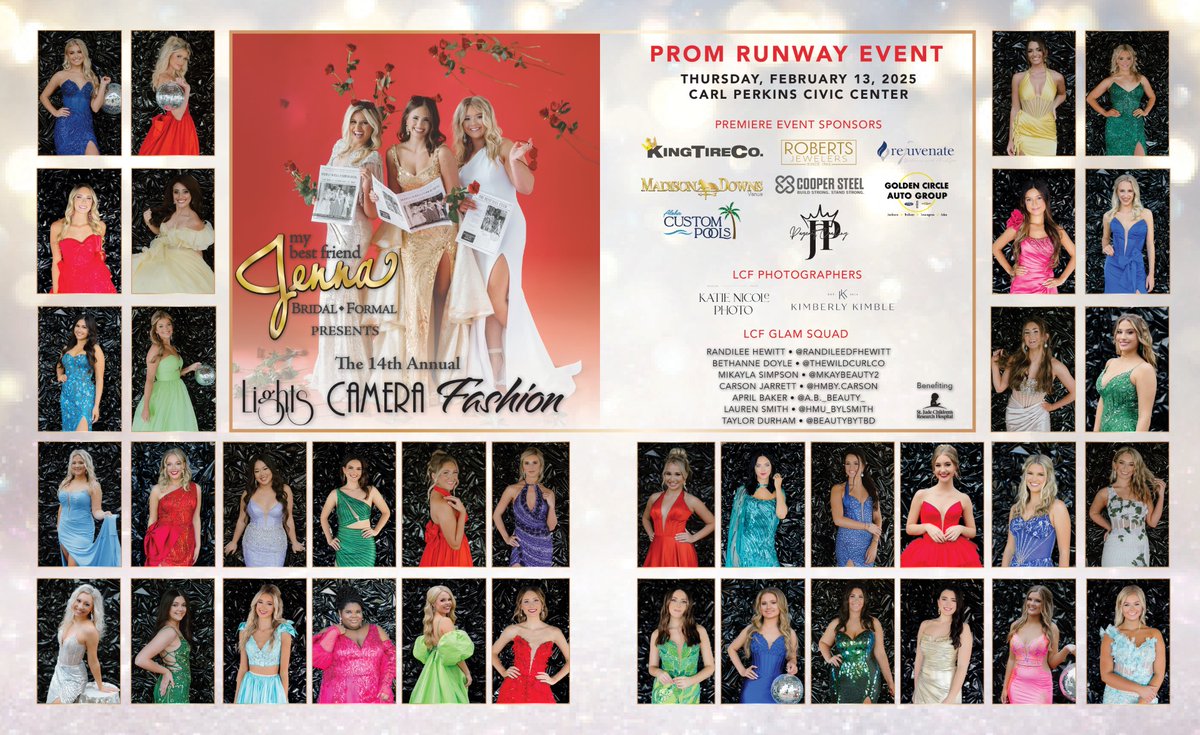 Watch the 14th Annual Lights Camera Fashion LIVE on EPlusTV Channel 6, 206HD - Thursday, 2/13, at 6:00 p.m. CST or stream LIVE at eplustv6.com
#JacksonTN #Lightscamerafashion #StJude