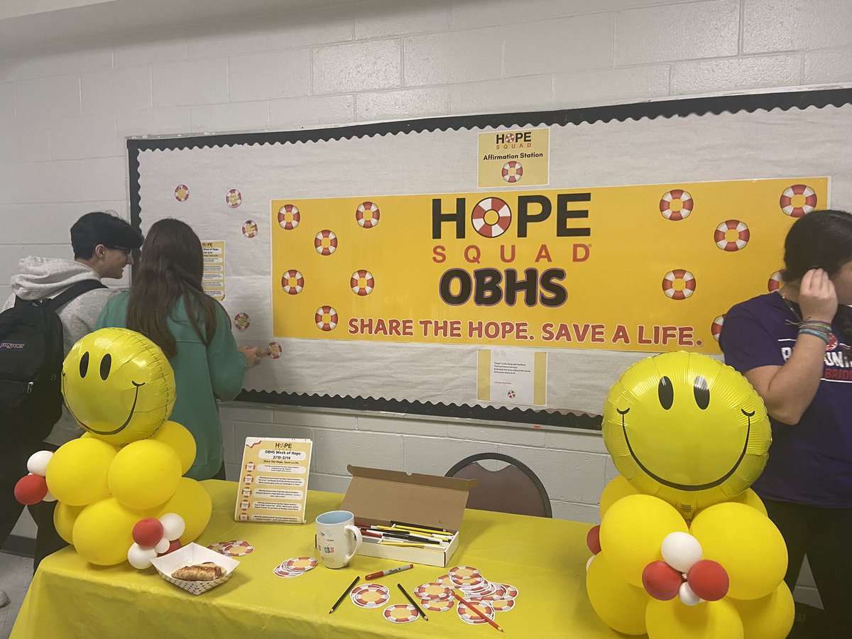 Stop by our new Hope Wall near Student Life during lunch today. Leave a note or take a note and help spread our message of hope! <a href="/obhs2025/">obhs2025</a> @obhs2026