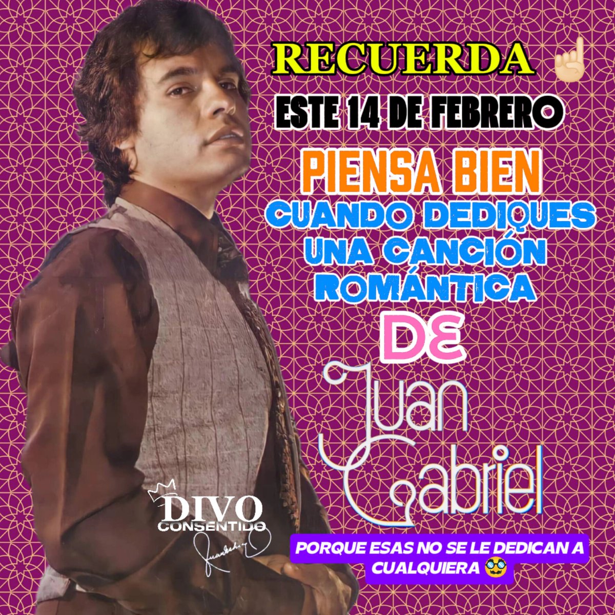 divo_consentido's tweet photo. Piensela hasta 7 veces 🥸☝🏻🤣🤣🤣🤣🤣 sepan bien a quien le van a dedicar una canción romántica de nuestro rey 🤌🏻
#AlbertoAguileraValadez #AmadoAlberto #JuanGabriel #ElDivoDeJuarez #JG #JuanGa https://t.co/HaDcDNGKZc