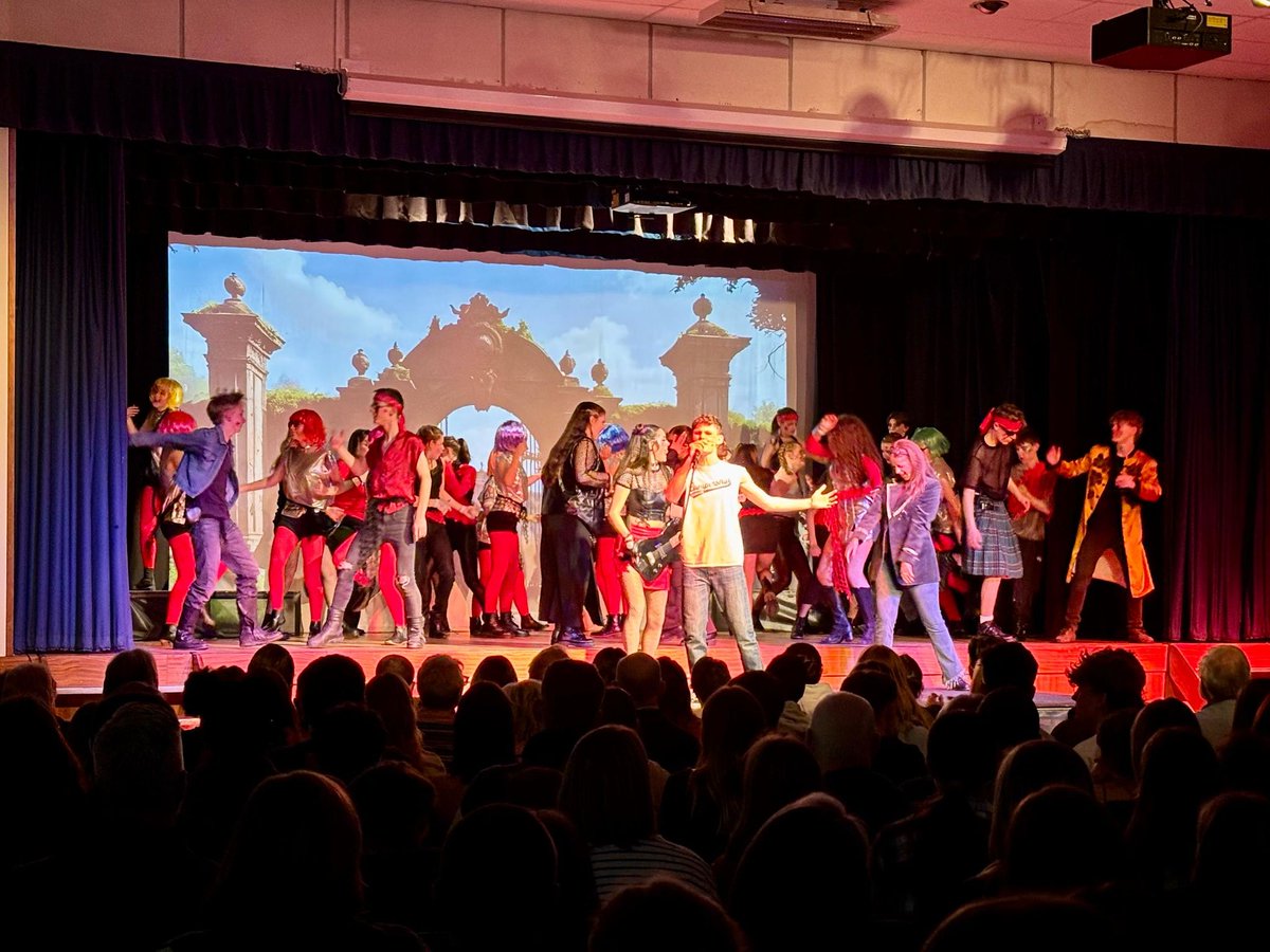 Just so so proud of our students at tonight's performance of We Will Rock You. They have shown such commitment and worked so hard.