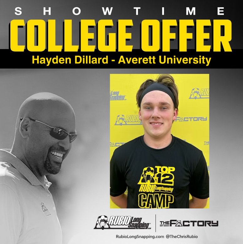 SHOWTIME!!!

Rubio Long Snapper and TOP 12 Camp Invitee Hayden Dillard (NC, 2025) has picked up an offer to...

rubiolongsnapping.com/player-ranking…

#RubioFamily | #ToeTheLine