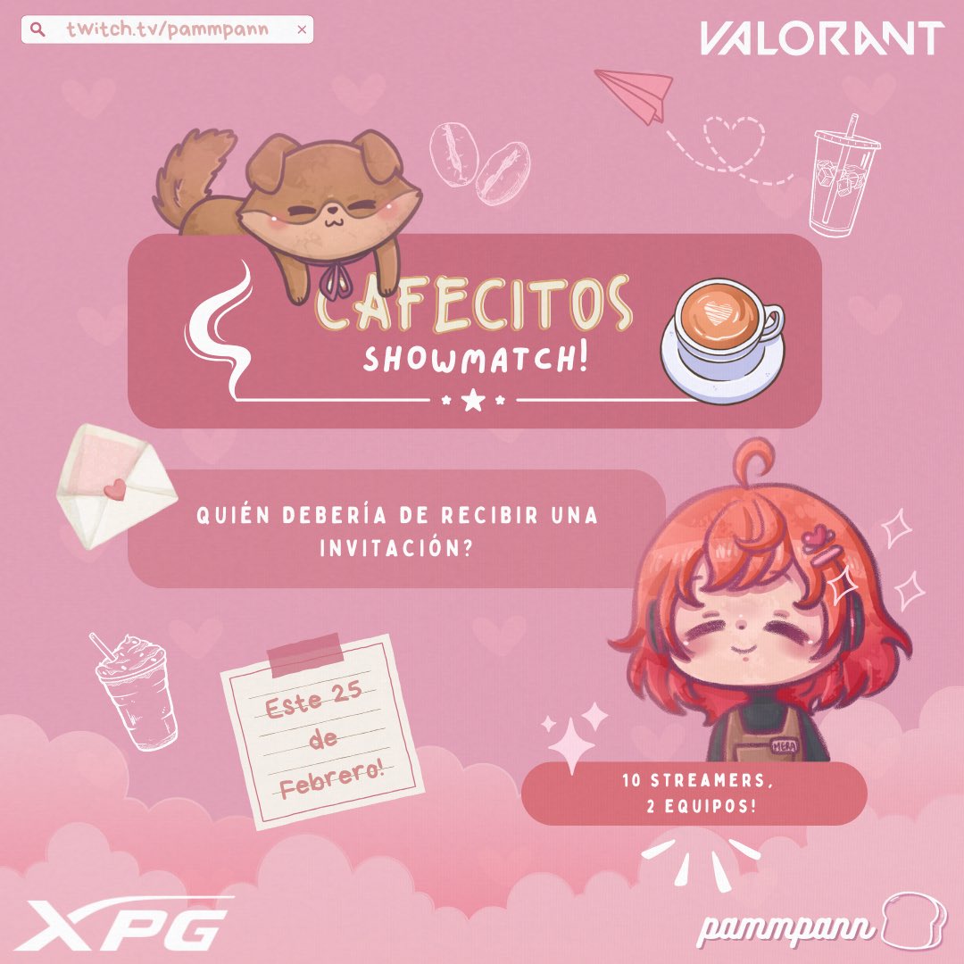 La Cafecitos Showmatch ☕️ está de regreso para festejar San Valentín de la mano de <a href="/XpgMexico/">XPG México</a> ⋆𐙚₊˚⊹♡ 
Quién debería recibir una invitación? 💌