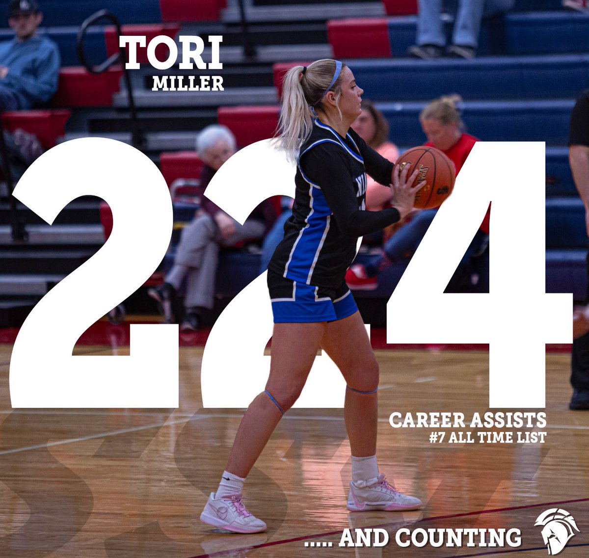 📣Sophomore Tori Miller from Goodhue, Minnesota has moved into 7th place All Time in NIACC history in assists!! 🎉🏀⭐️🔥
#ToriMiller
#Greatness