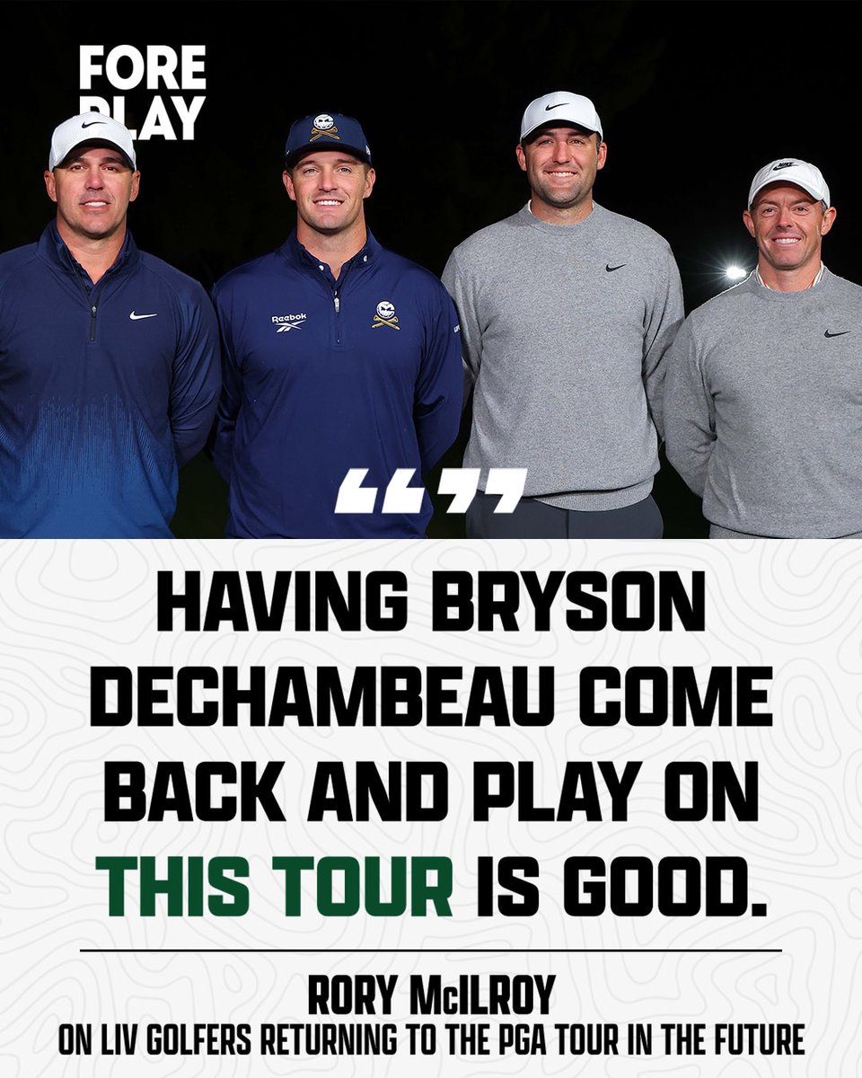 Rory’s ready to welcome the LIV guys back to the PGA Tour… do you agree?