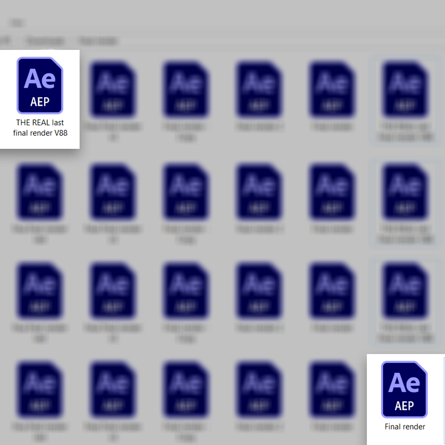 The 'final render' is never the final render. 

There’s always "final_v2" , "final_v3", and 

"final_v88_REAL_FINAL".