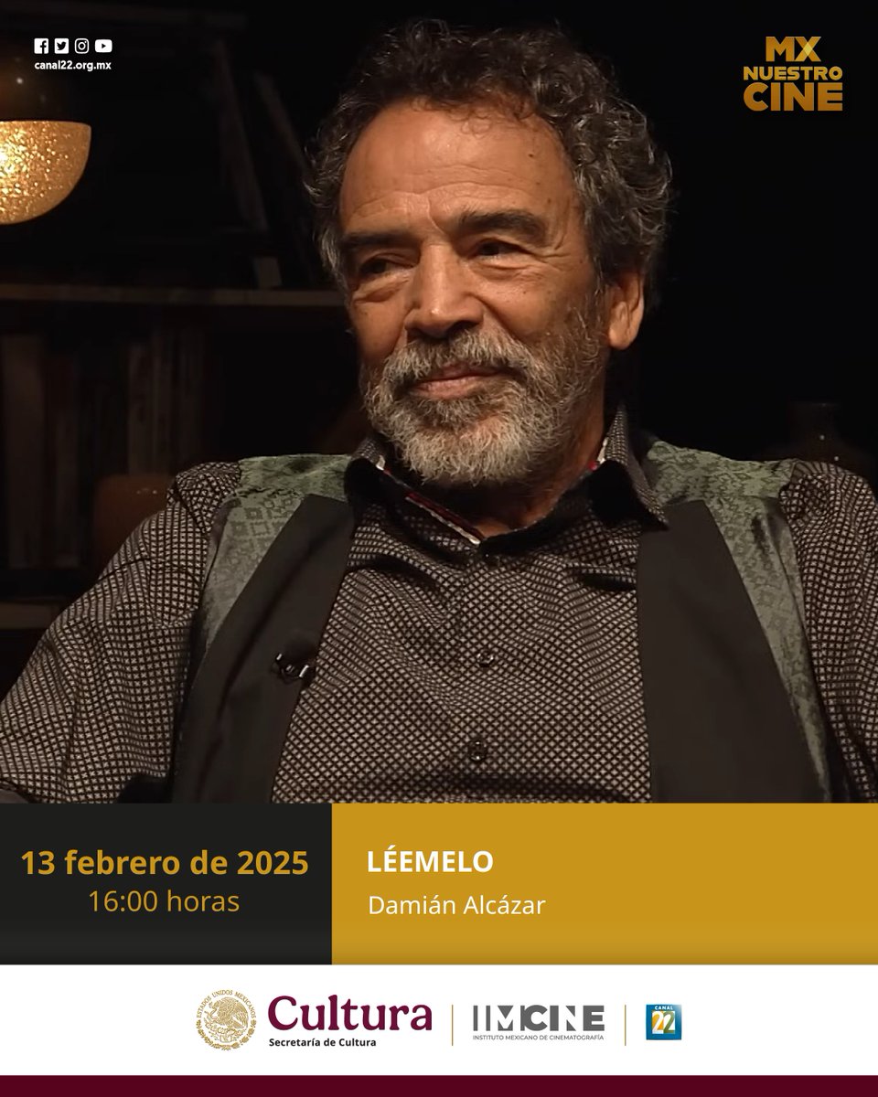 Recorre la trayectoria del actor Damián Alcázar a través de los libros en📚#Léemelo.

En esta ocasión, Anel Pérez entrevista al actor mexicano, quien nos comparte algunas obras de autores que marcaron su vida, como Jorge Ibargüengoitia, Jaime Sabines y Juan Rulfo.

⏰Hoy, 16:00 h