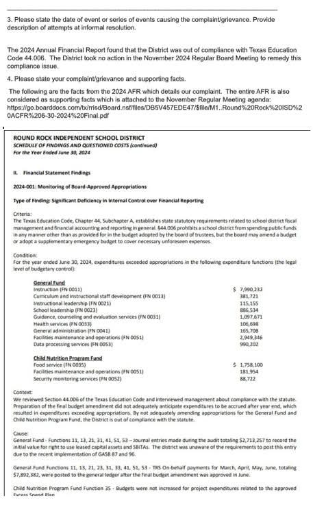 $𝟏𝟎 𝐌𝐢𝐥𝐥𝐢𝐨𝐧 𝐒𝐏𝐄𝐍𝐓 𝐢𝐥𝐥𝐞𝐠𝐚𝐥𝐥𝐲 𝐩𝐞𝐫 𝐓𝐄𝐂 𝟒𝟒.𝟎𝟎𝟔 - 𝐓𝐡𝐞 𝐖𝐞𝐬𝐭𝐨𝐧 &amp;  𝐁𝐨𝐧𝐞 𝐓𝐞𝐚𝐦 𝐰𝐢𝐥𝐥 𝐁𝐞 𝐇𝐨𝐥𝐝𝐢𝐧𝐠 𝐑𝐨𝐮𝐧𝐝 𝐑𝐨𝐜𝐤 𝐈𝐒𝐃 𝐀𝐜𝐜𝐨𝐮𝐧𝐭𝐚𝐛𝐥𝐞

Thursday, February 13, 2025, at 5:30pm Danielle Weston for Round Rock ISD Board