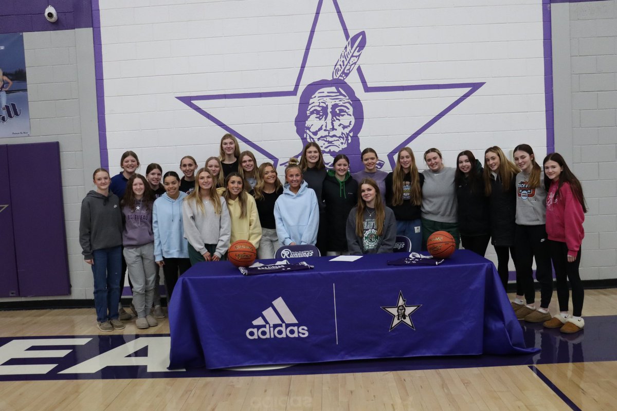 So proud of this kid ! We were glad to be part of her signing to play at <a href="/MSUBeaversWBB/">Minot State Women's Hoops</a> today ! She’s going to do great things ! Congrats <a href="/KyraBeckman/">Kyra Beckman</a>