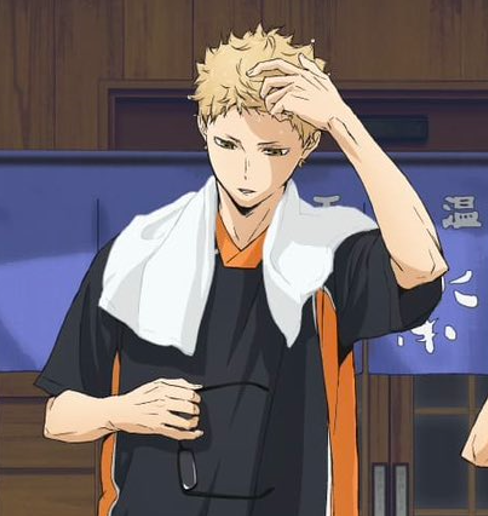 official hq art where tsukki has his glasses off really moves me oh i love it actually