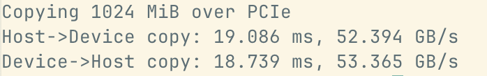 👀
Initial testing on RTX 5090...
Real world data transfer speeds over PCIe 5.0 - 52GB/s
It's so fast that on a desktop machine, you start worrying that your system RAM won't be fast enough to keep up.
Make sure you turn on XMP/EXPO on your DDR5!
#rtx5090
