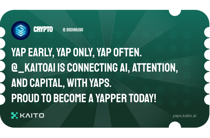 Bishnu911's tweet photo. Yap early, yap only, yap often.

@_kaitoai is connecting AI, attention and capital with Yaps.

Just claimed my social card and I'm accumulating Yap points in real-time.

Claim yours 👉 https://t.co/7toVg5m9cJ https://t.co/ehrX8ez1fY