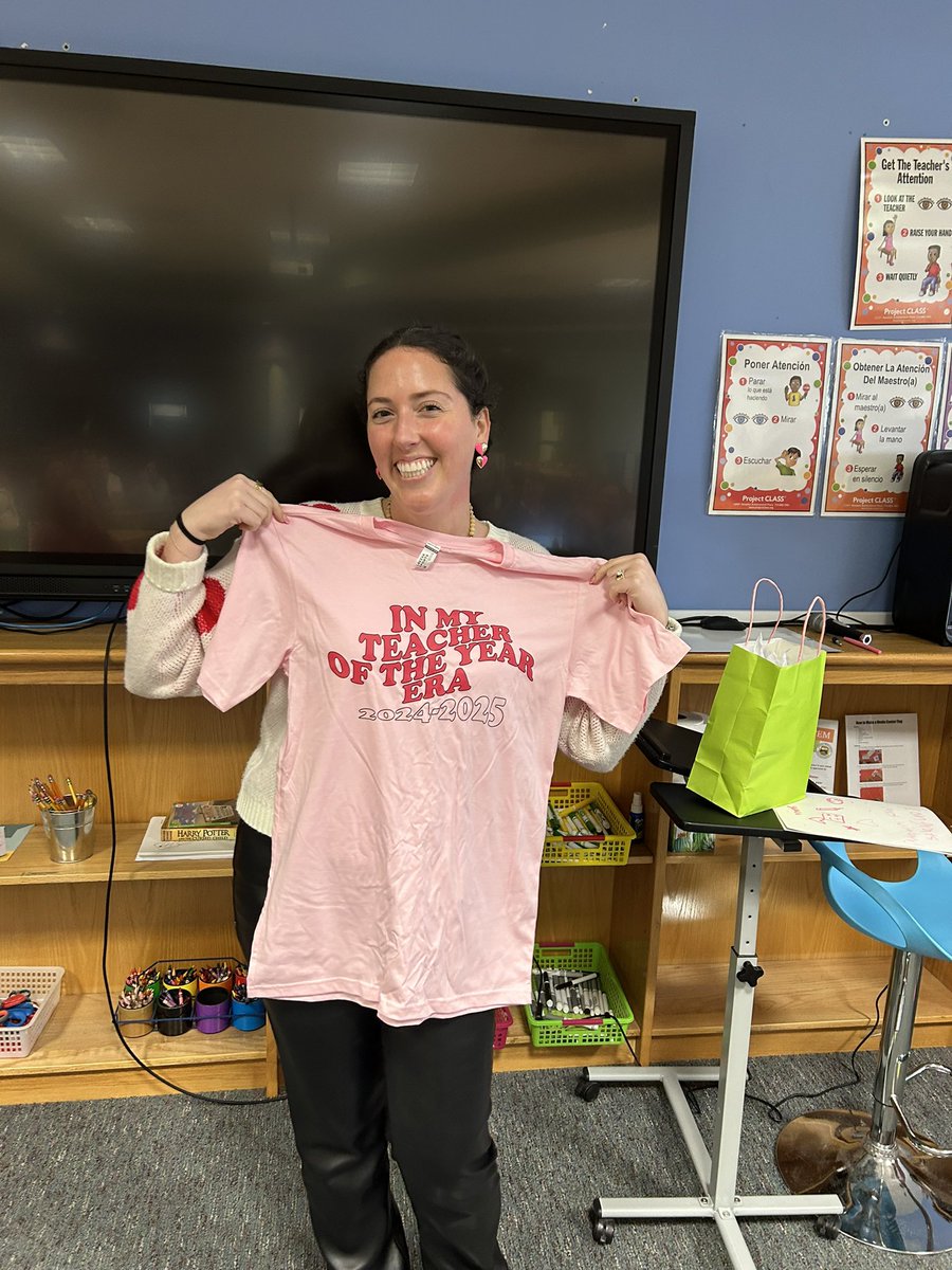 Congratulations to our TWE Teacher of the Year, Emily Witcher! Her love for our Tigers and Thornwood TEAM is evident day in and day out💙 <a href="/SBISD/">Spring Branch ISD</a>