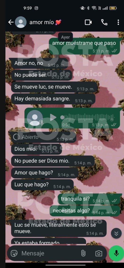 POSTAEdomex's tweet photo. Filtra conversación entre #LucioN y su pareja, jóvenes que abandonaron a su bebé en una bolsa en #Tultitlán 🚨
Cabe señalar que Lucio fue entregado a las autoridades 👮🏻
Cuando la joven sea dada de alta, le tomarán su declaración https://t.co/7fkPFOHxZ3