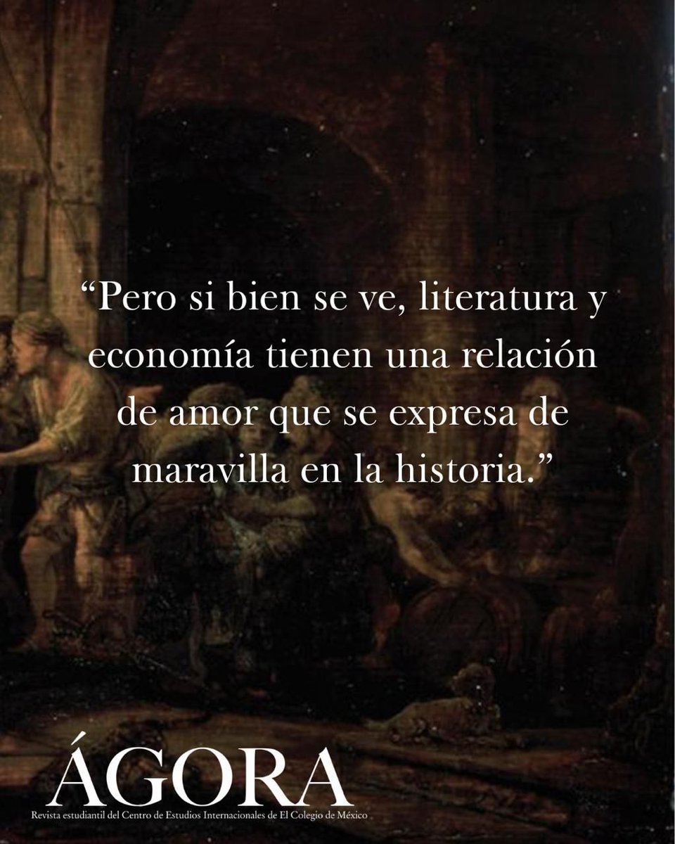 El blog de hoy es "Historia de dos saberes: Letras y economía" escrito por Mauricio Mejía Castillo. Léelo en: agora.colmex.mx/historia-de-do…
