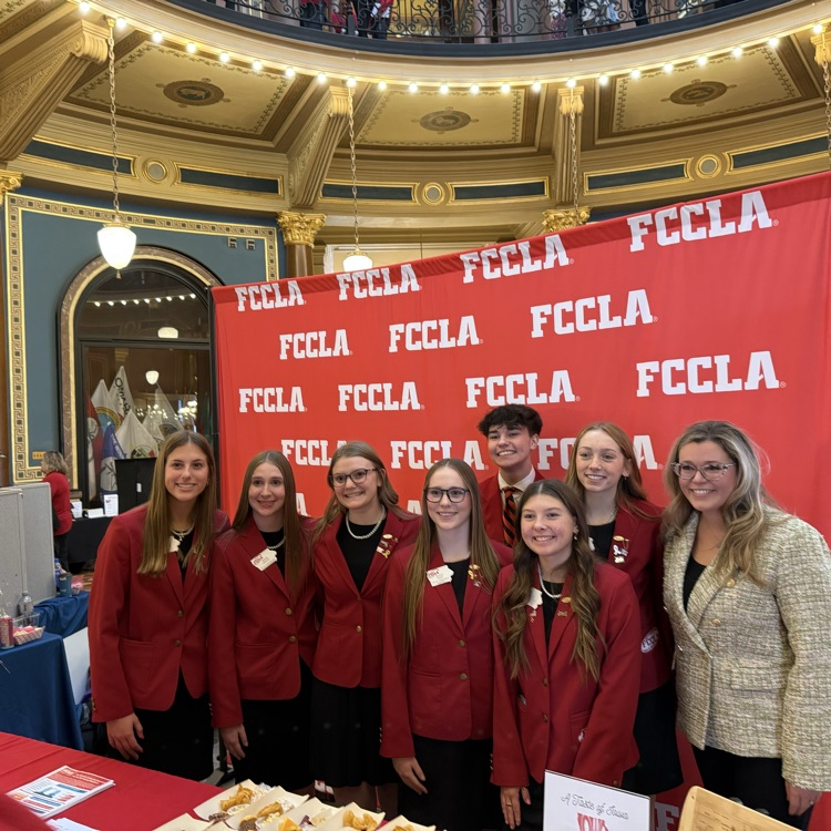 HintonCSD's tweet photo. Today, Iowa FCCLA President Addison Kovarna represented Hinton and FCCLA. She spent the day advocating at the Capitol, meeting with Rep. Travis Sitzmann and Director Snow from the Department of Education. #watchuslead https://t.co/VRwcftXERY