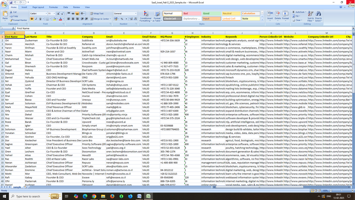 If you would like to check a customized sample database based on your requirements, please specify your country, job titles, and industry of interest.
#B2BDatabase #LeadGeneration #Sales #Marketing #MichaelOliver #NewLightOfHope #Kingdom #Pedri #Bellingham #Testnet #Bybit #DYOR