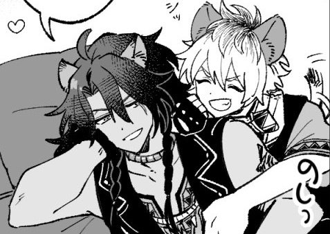前描いたレオラギ漫画のこのコマめちゃオキニ
ラの露骨な媚びにはあえて背中向けたりして堪能するレ的な 伝われ 