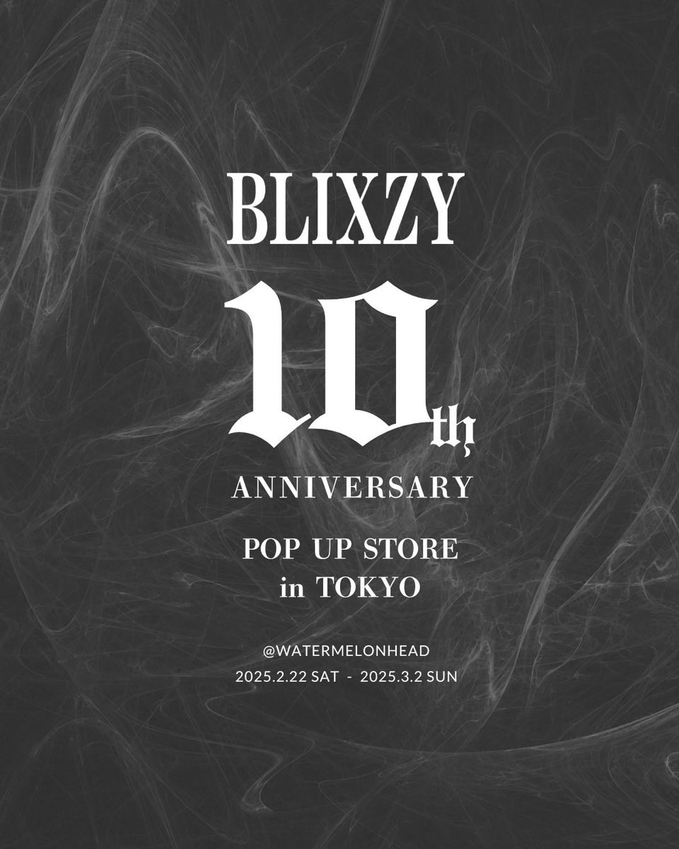 iamchiharumuto's tweet photo. 2/22(土)からスタートするBLIXZY 10th Anniversary POP UP STORE ではBLIXZY HOODIEを会場にて先行発売🔥

珍しくカラバリも豊富で全8色！
なくなり次第終了になりますのでお早めに！

@BLIXZY_TOKYO https://t.co/Q97QcbdXnk