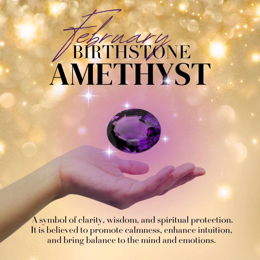 RingsJewels's tweet photo. Born in February? 💜 Embrace the magic of amethyst—your birthstone of wisdom, clarity, and spiritual protection. Let its radiant energy bring balance and serenity to your soul. ✨
#FebruaryBirthstone #AmethystMagic #RingsJewels #HealingCrystals https://t.co/ALS6gqAzq1