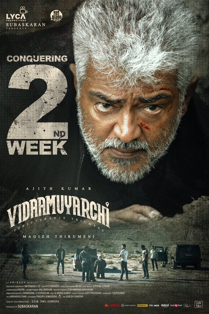 rameshlaus's tweet photo. #AK 's #VidaaMuyarchi enters successful 2nd week all over the world! https://t.co/VP3ZqIpT6i