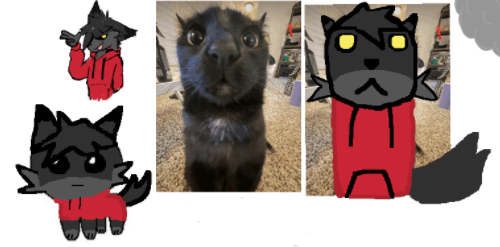 shycat6444's tweet photo. that stuff i did on magma earlier dunno if it counts as art since i drew over stuff but whatever https://t.co/4iQTK6PD4i