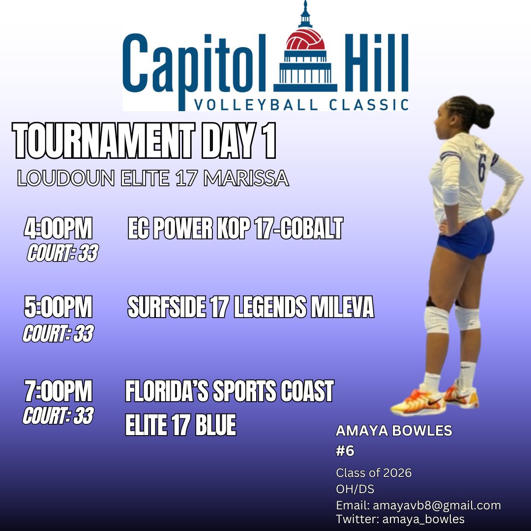 Super pumped for Capitol Hill this weekend! Hope to see you there😄 
📅: 2/15
<a href="/loudounelite/">Loudoun Elite</a> <a href="/Jennabanz/">Jenna Banz</a> <a href="/VBallrecruiter/">Kara Hill</a> <a href="/CoachSamWol23/">Sam Wolinski</a>