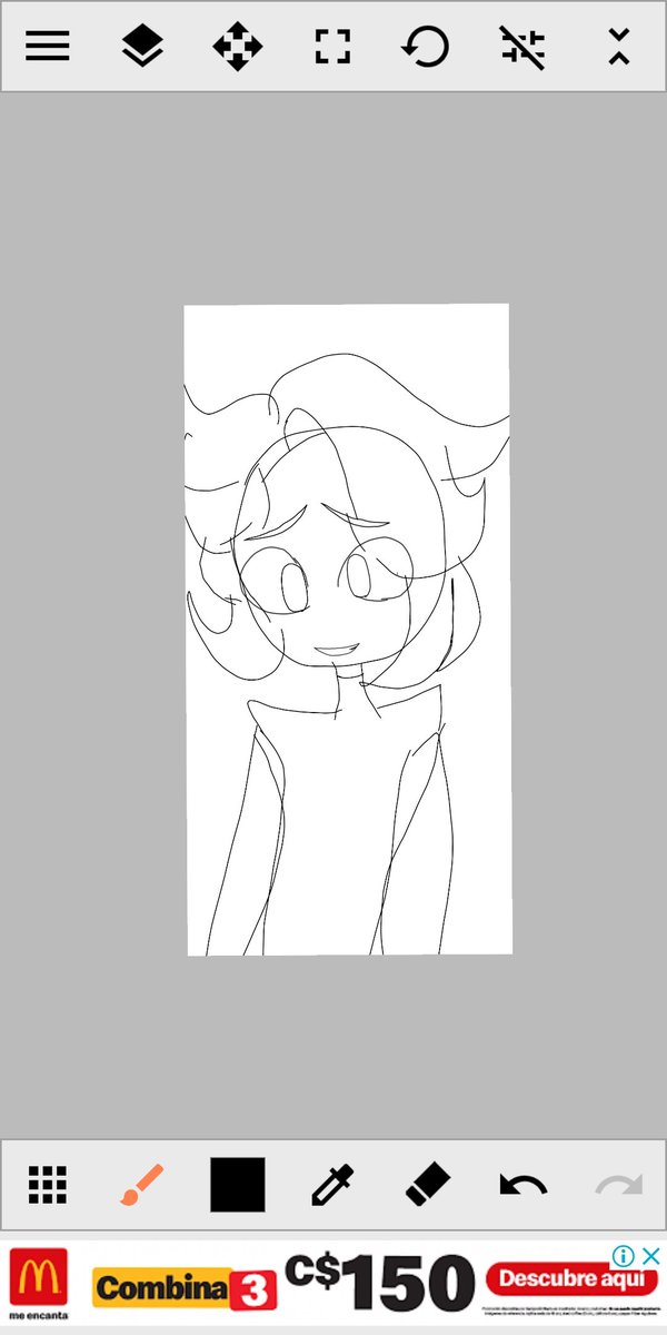 Pasito por pasito jente es mi primera vez que dibujo en teléfono