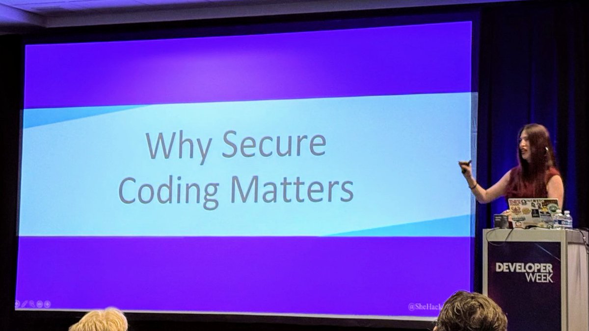 shehackspurple's tweet image. I dream of the day today I no longer need this slide! But #developerweek has been awesome!