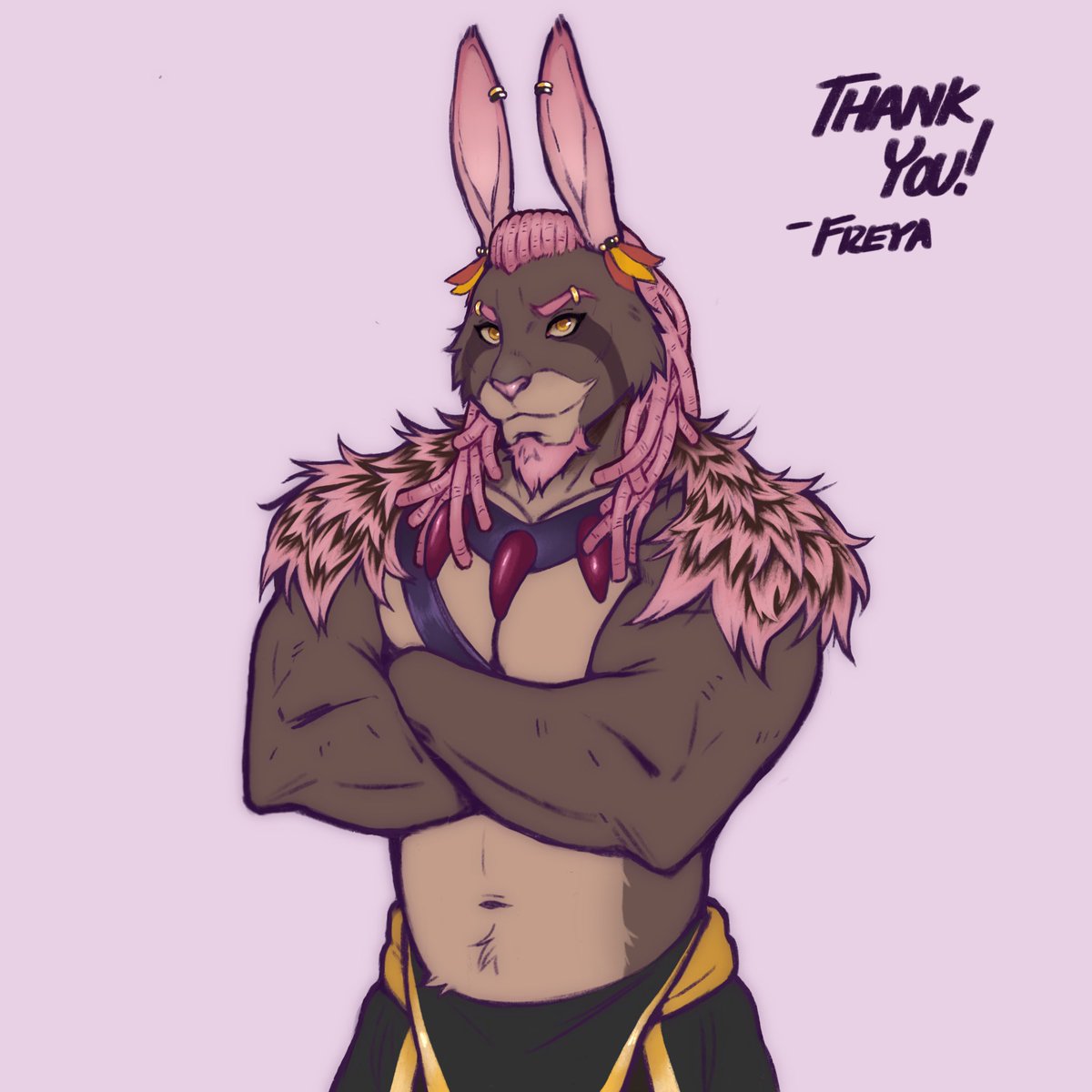 “Thank You!” Sketch for @/amber_thyst!!! Thank you for your support! ❤️