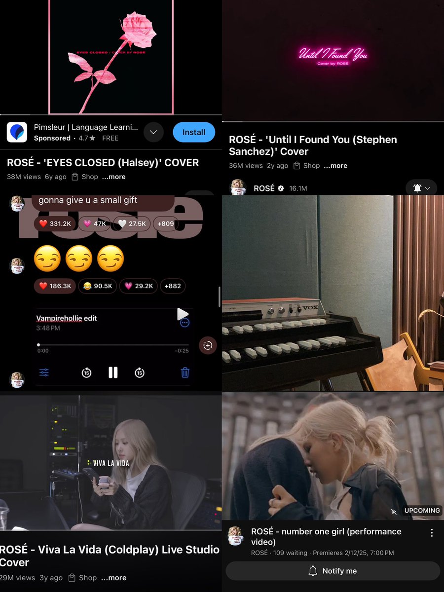 when it’s rosé’s birthday, but she’s always gifting us 🥺