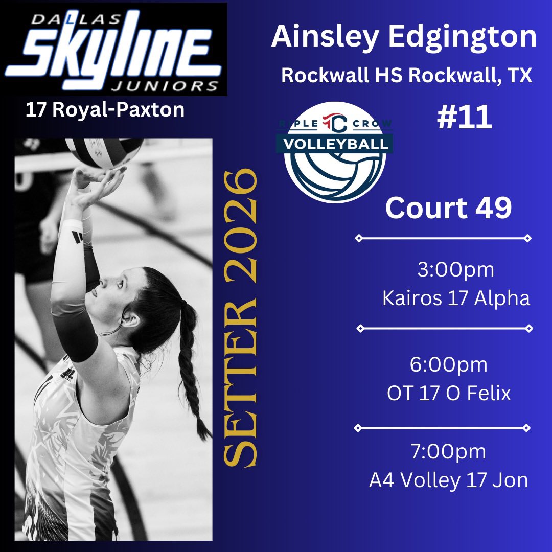 Triple Crown in Kansas City this weekend! Let’s go! Day 1 schedule⬇️ 
<a href="/jaytap2000/">Jason Bibler</a> <a href="/nxt1sports/">NXT 1</a> <a href="/GMsportsmedia1/">GM Sports Media</a> <a href="/Skylinejrs/">Skyline</a> <a href="/AubreyVB2026/">Aubrey Easterwood</a> <a href="/KylieRod27/">Kylie Rodriguez</a> <a href="/dyerava7/">Ava Dyer</a> <a href="/lylafisher26/">Lyla Fisher</a> <a href="/triplecrownspts/">Triple Crown Sports</a>